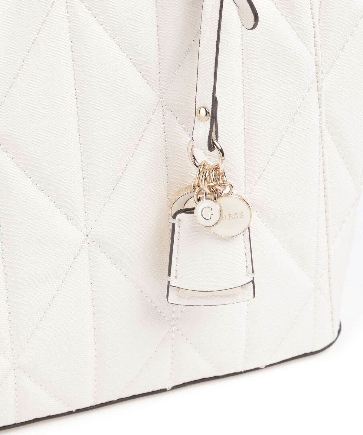 Guess Aldina G-Shine Tote bag offwhite