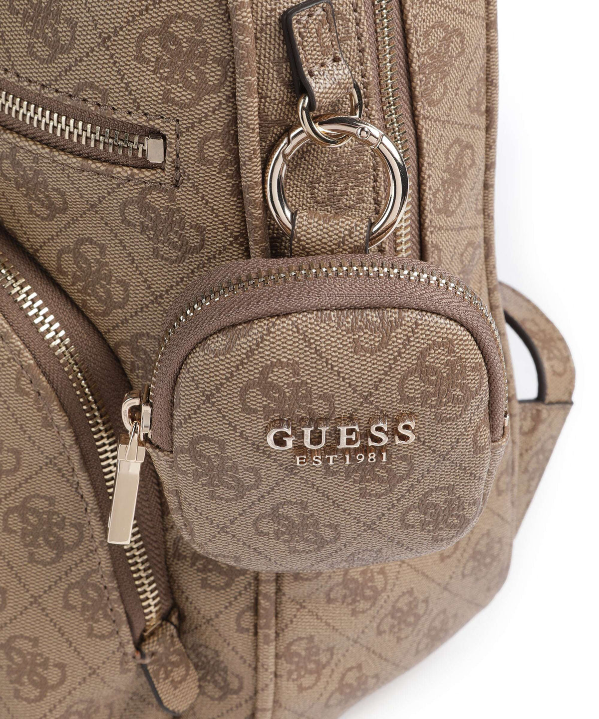 Guess Power Play Backpack latte logo