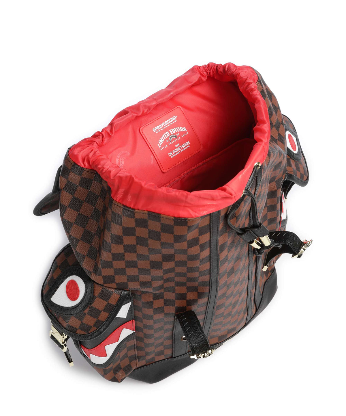 Sprayground Sawtooth Sharks in Paris Monte Carlo Backpack brown