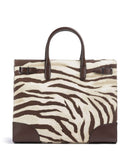 Lauren Ralph Lauren Devyn 42 Handtas zebra/dark hickory