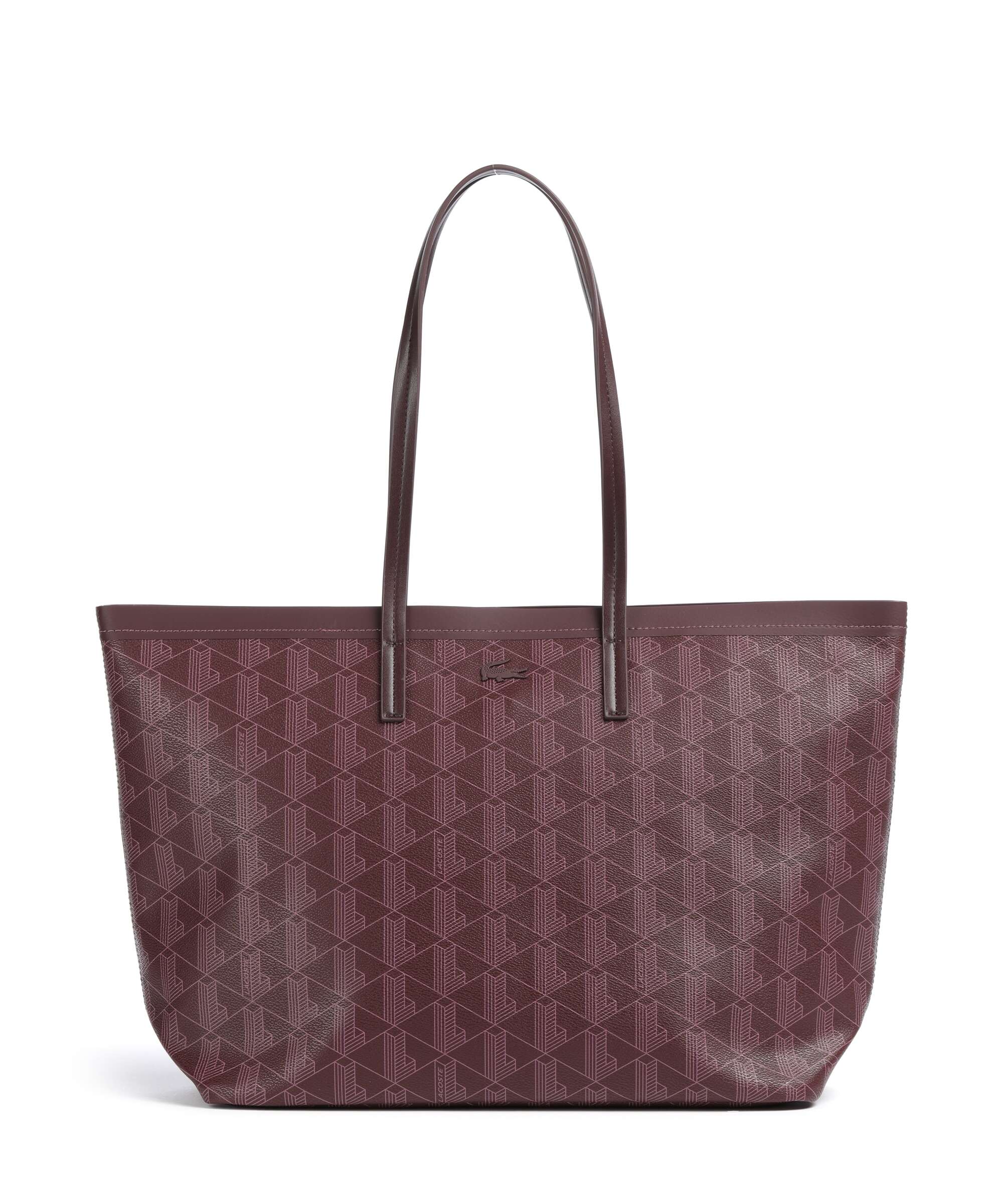 Lacoste Zely Tote bag mono winetasting damson