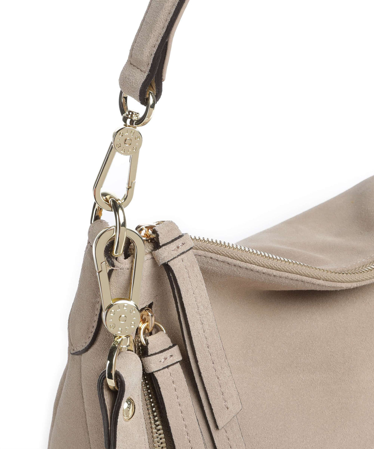 Abro Suede Juna Small Hobo bag siena