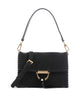 Abro Suede Temi Stitch Schoudertas black/gold