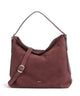 Abro Suede Carina Hobo tas bordeaux