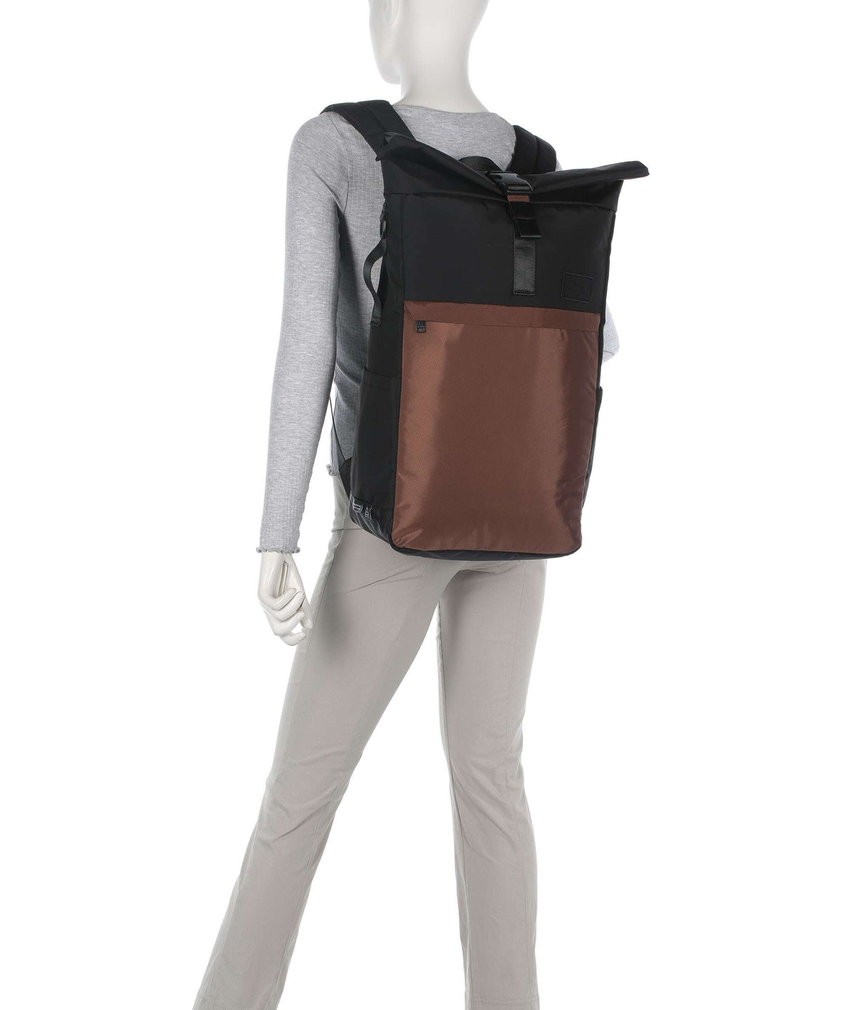 Doughnut Go Wild Jetpack Rolltop backpack grey/brown