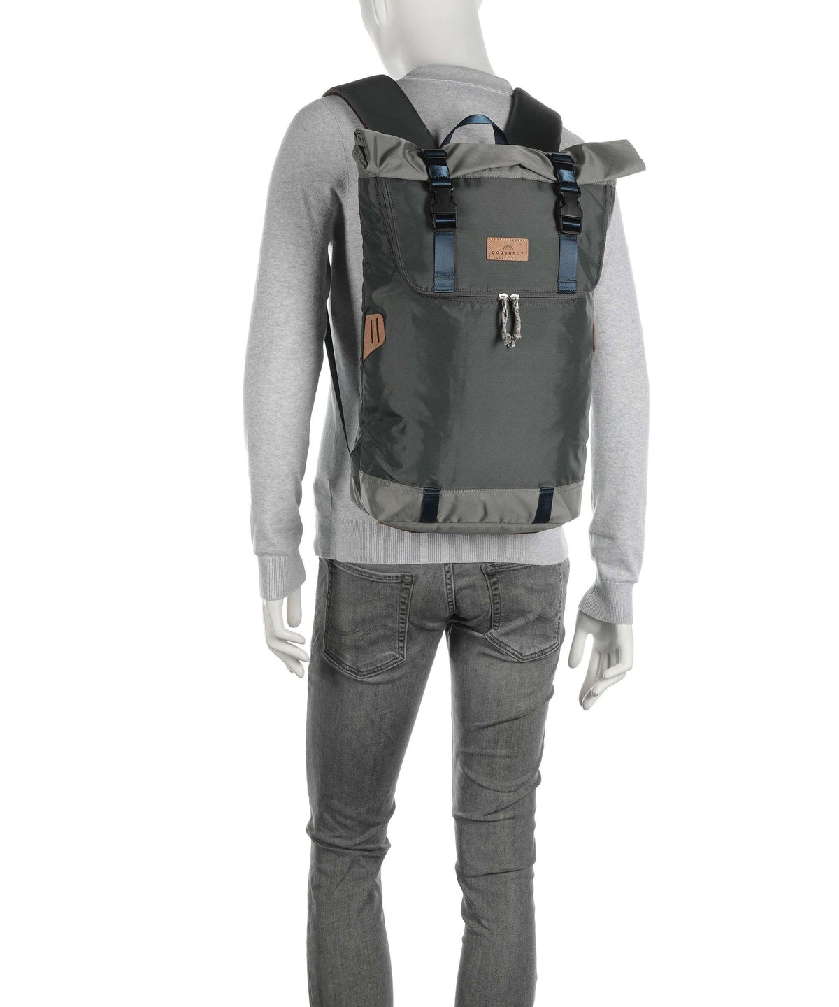 Doughnut Euro Christopher Rolltop backpack grey