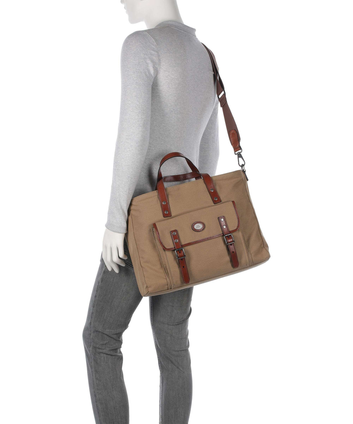 The Bridge Guido Briefcase natural