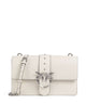 Pinko Love One Classic Crossbody tas bianco seta/old silver
