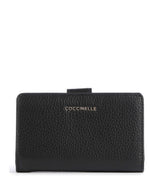 Coccinelle Metallic Soft Portemonnee noir