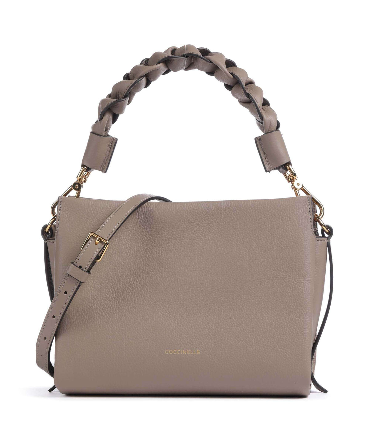 Coccinelle Boheme Grana Double Handbag warm taupe/rosette