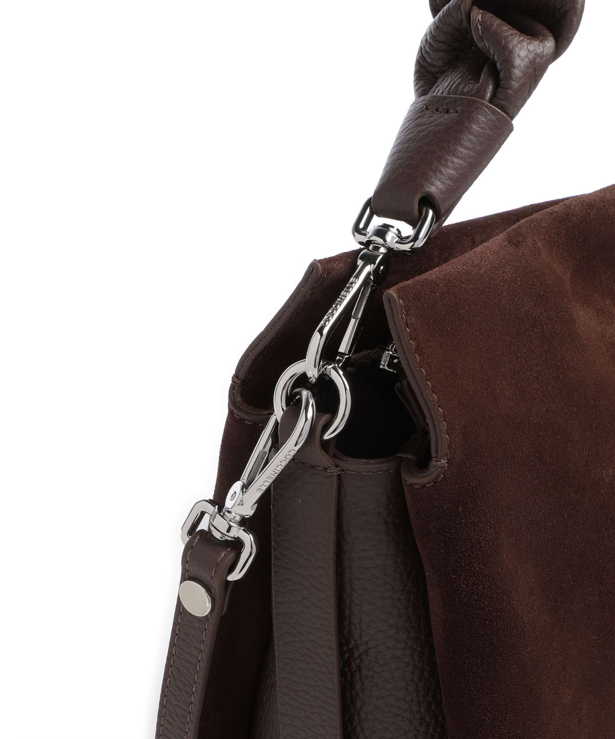 Coccinelle Boheme Suede Hobo bag brunette