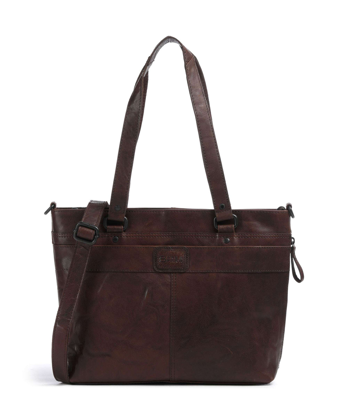 Spikes & Sparrow Bronco Lavendar Tote bag dunkelbraun