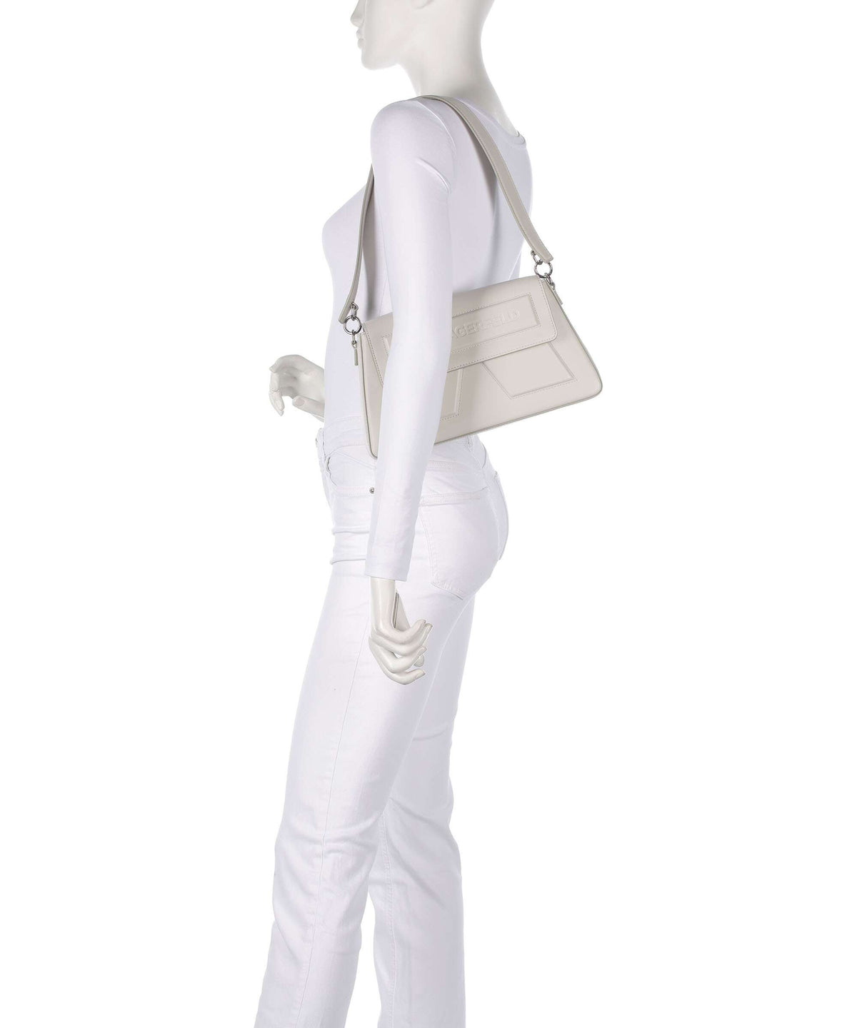 Karl Lagerfeld Ikon K Soft Shoulder bag cement