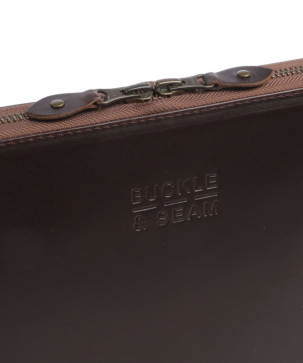 Buckle & Seam Ralph Laptop case brown