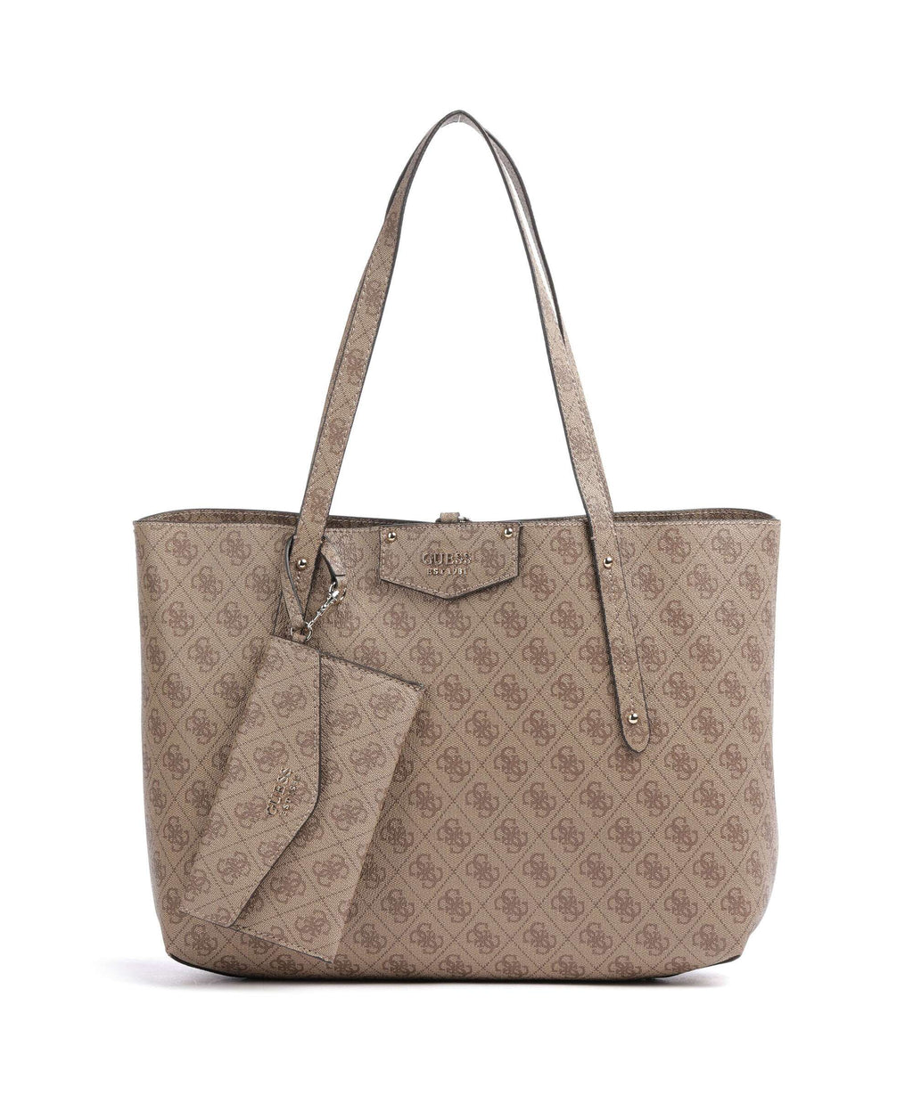 Guess Brenton Eco Tote bag latte logo