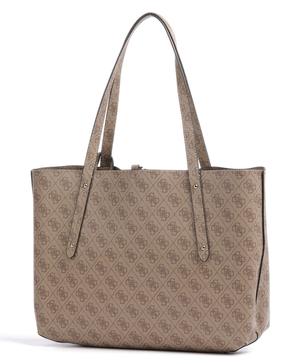 Guess Brenton Eco Tote bag latte logo
