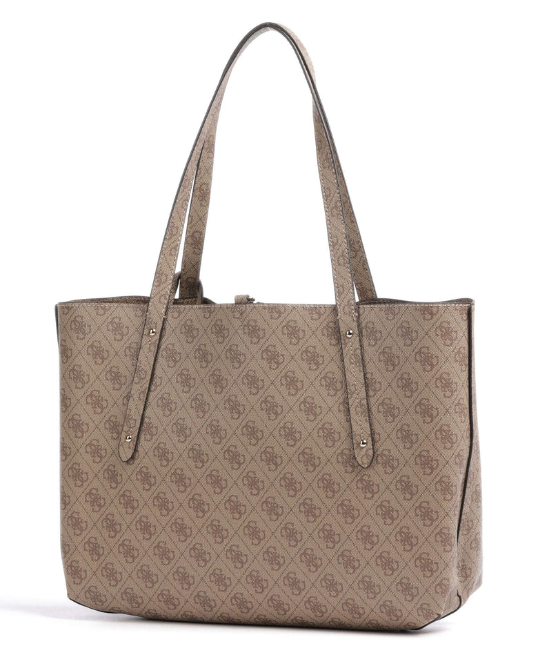 Guess Brenton Eco Tote bag latte logo