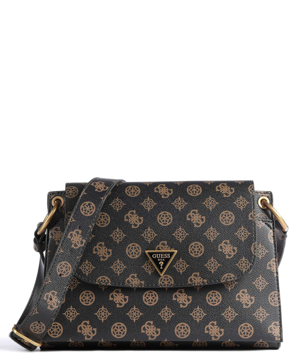 Guess Basilea Crossbody bag mocha logo