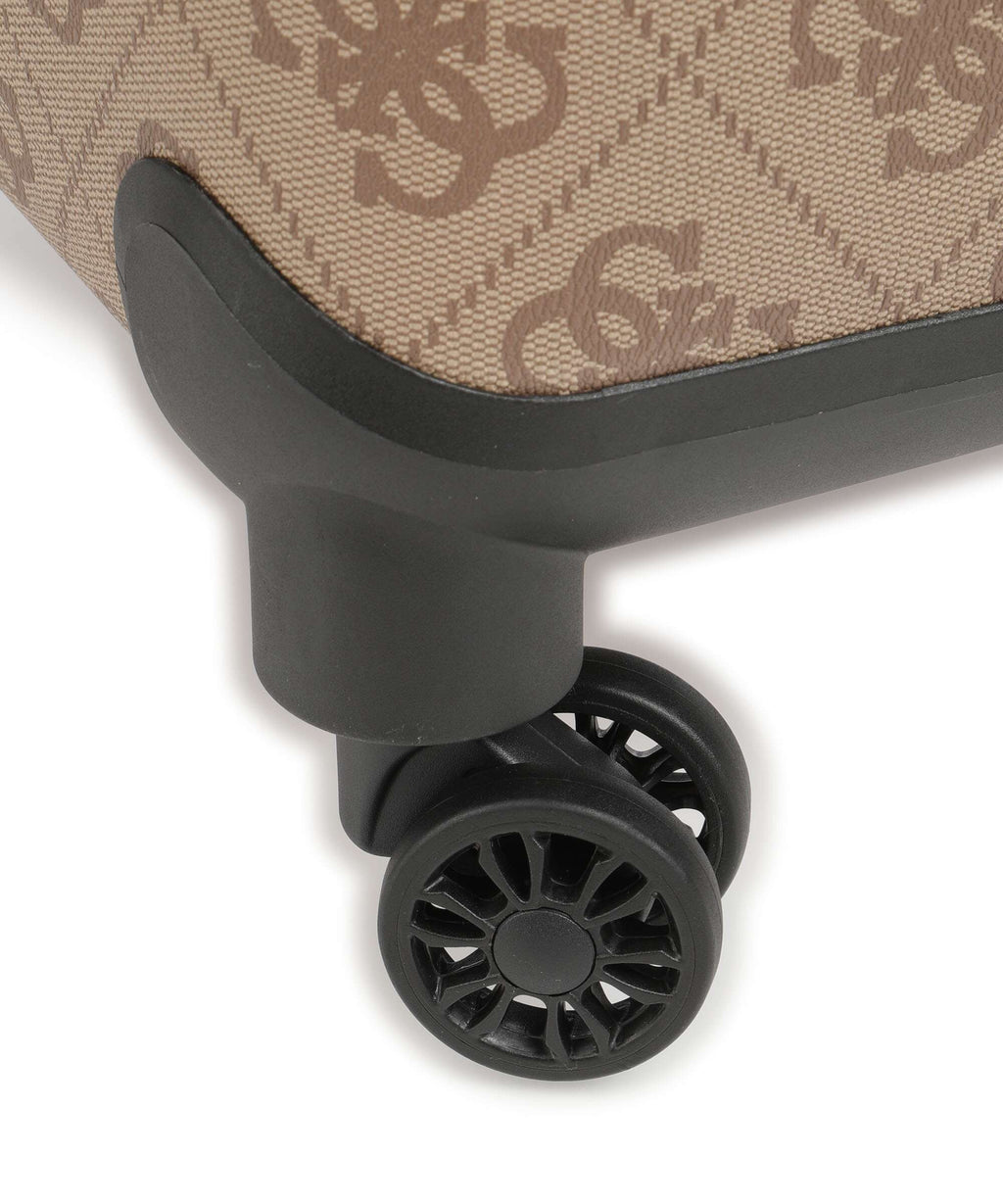 Guess Berta Spinner (4 wheels) latte logo/brown