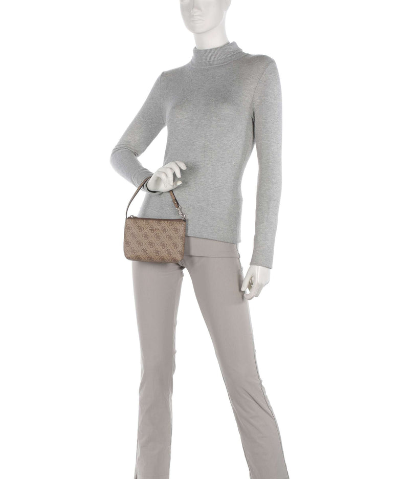 Guess Latona Handbag latte logo