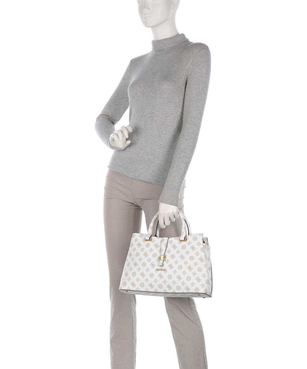 Guess Kuba Handbag white logo
