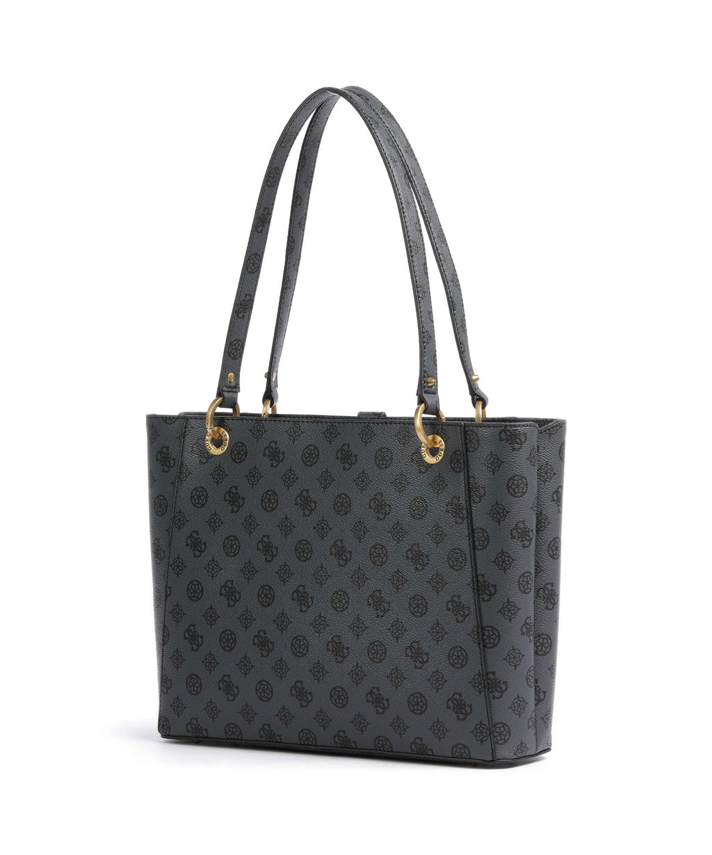 Guess Kuba Tote bag charcoal logo