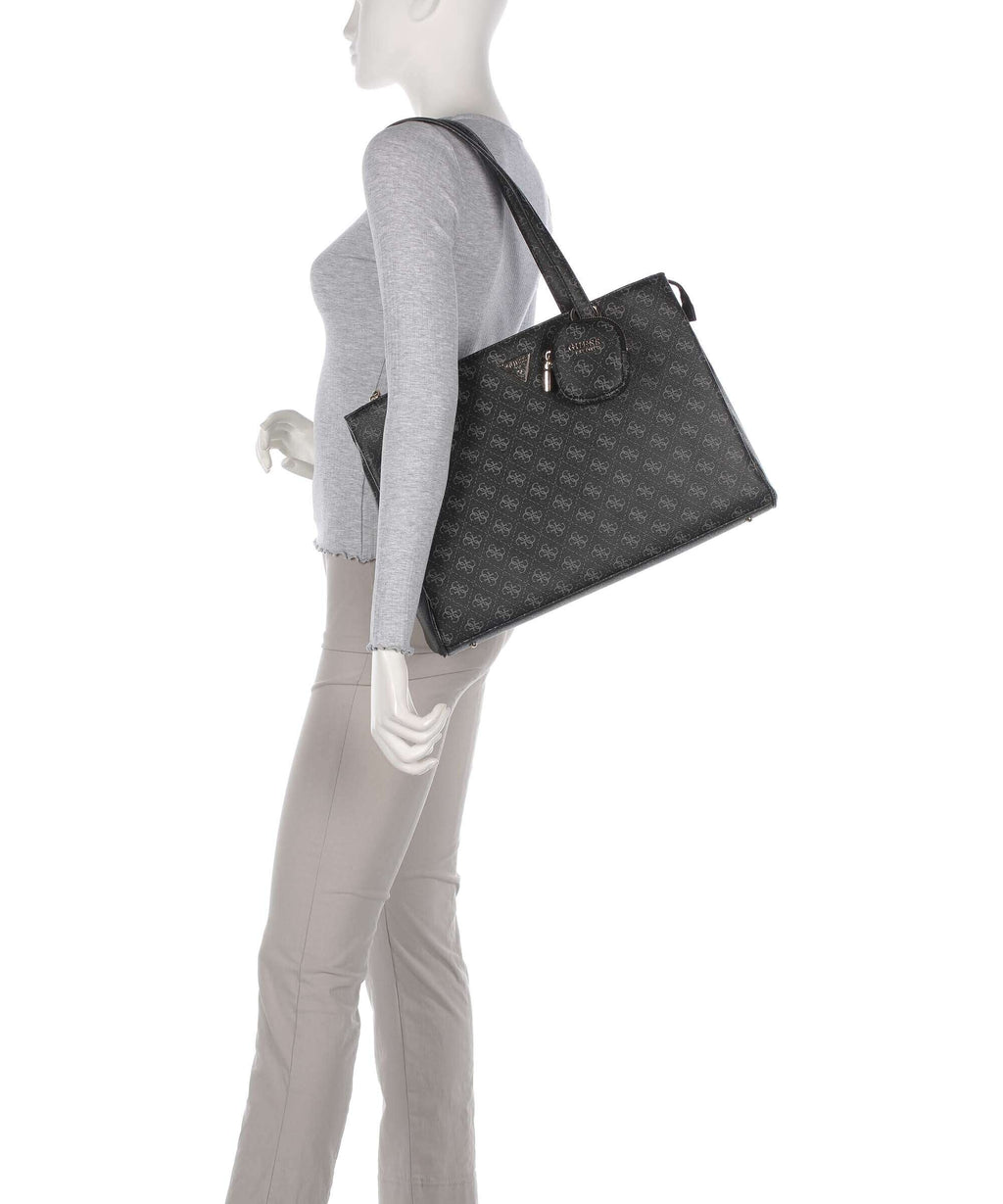 Guess Power Play Tote bag dark black logo