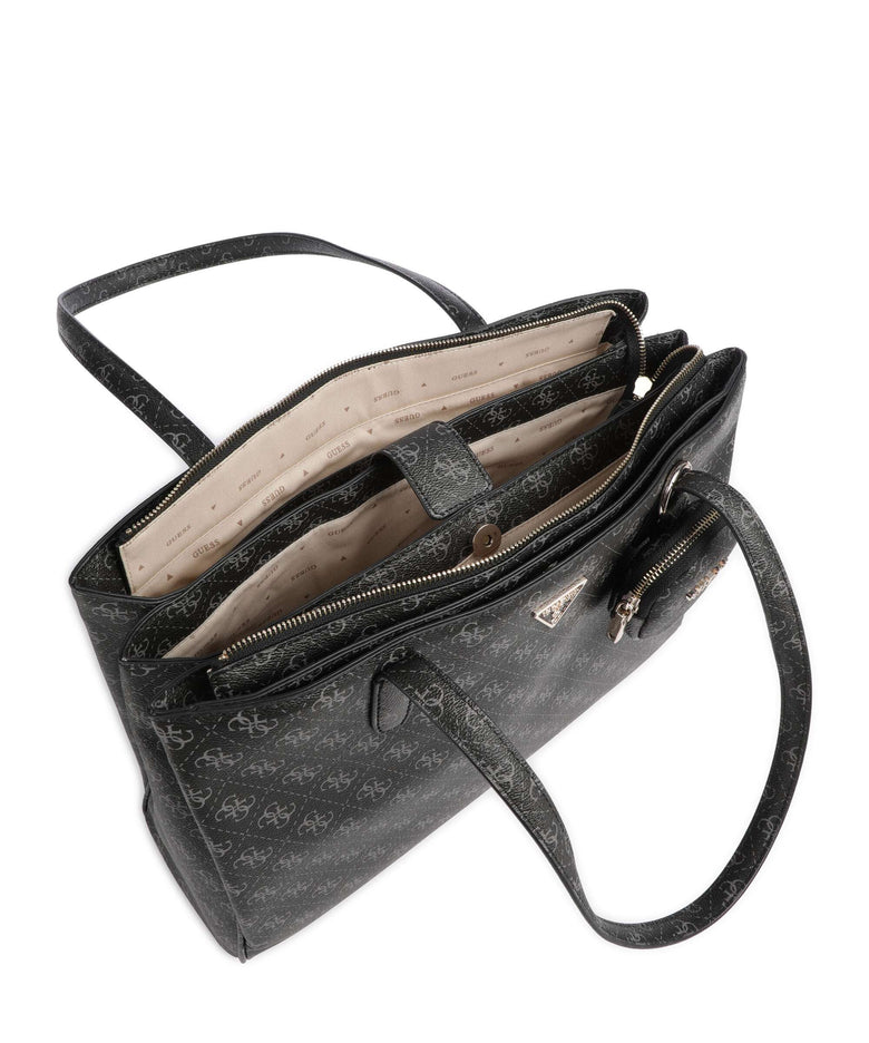Guess Power Play Tote bag dark black logo