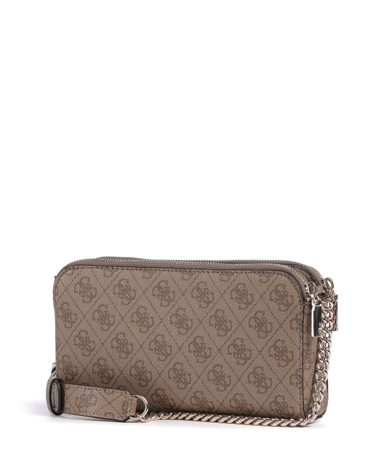 Guess Erica Eco Crossbody bag latte logo