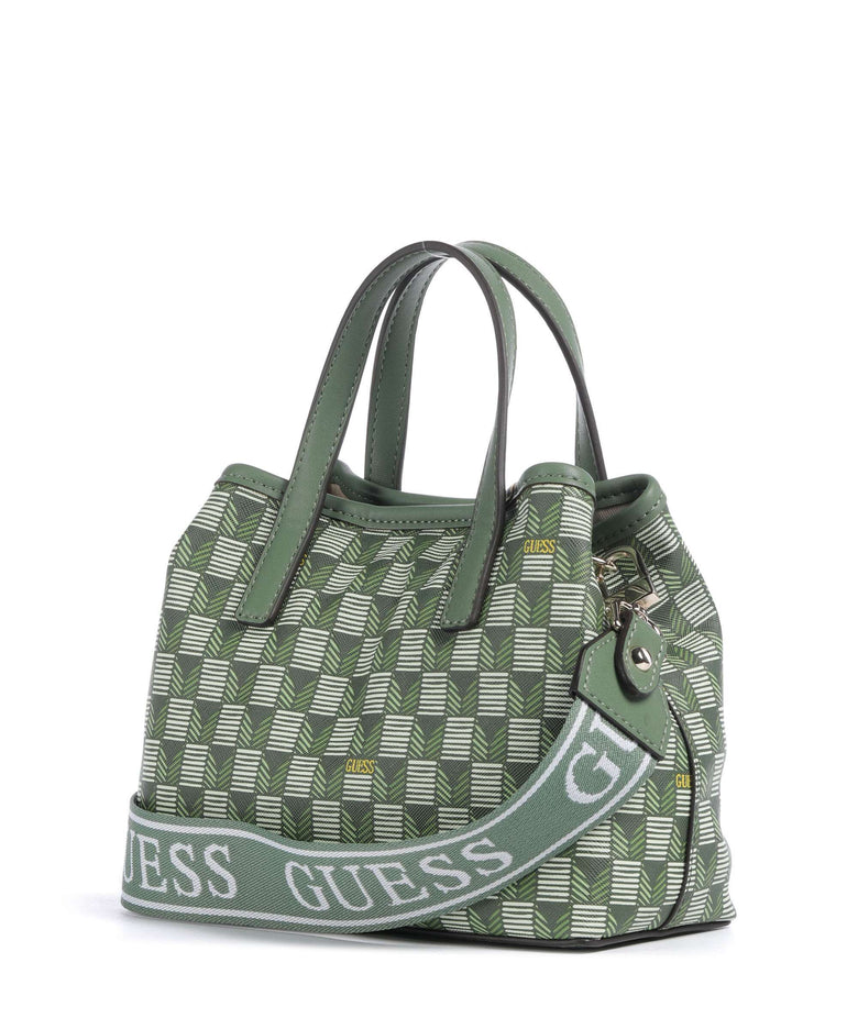 Guess G Wave Mini Handbag green logo