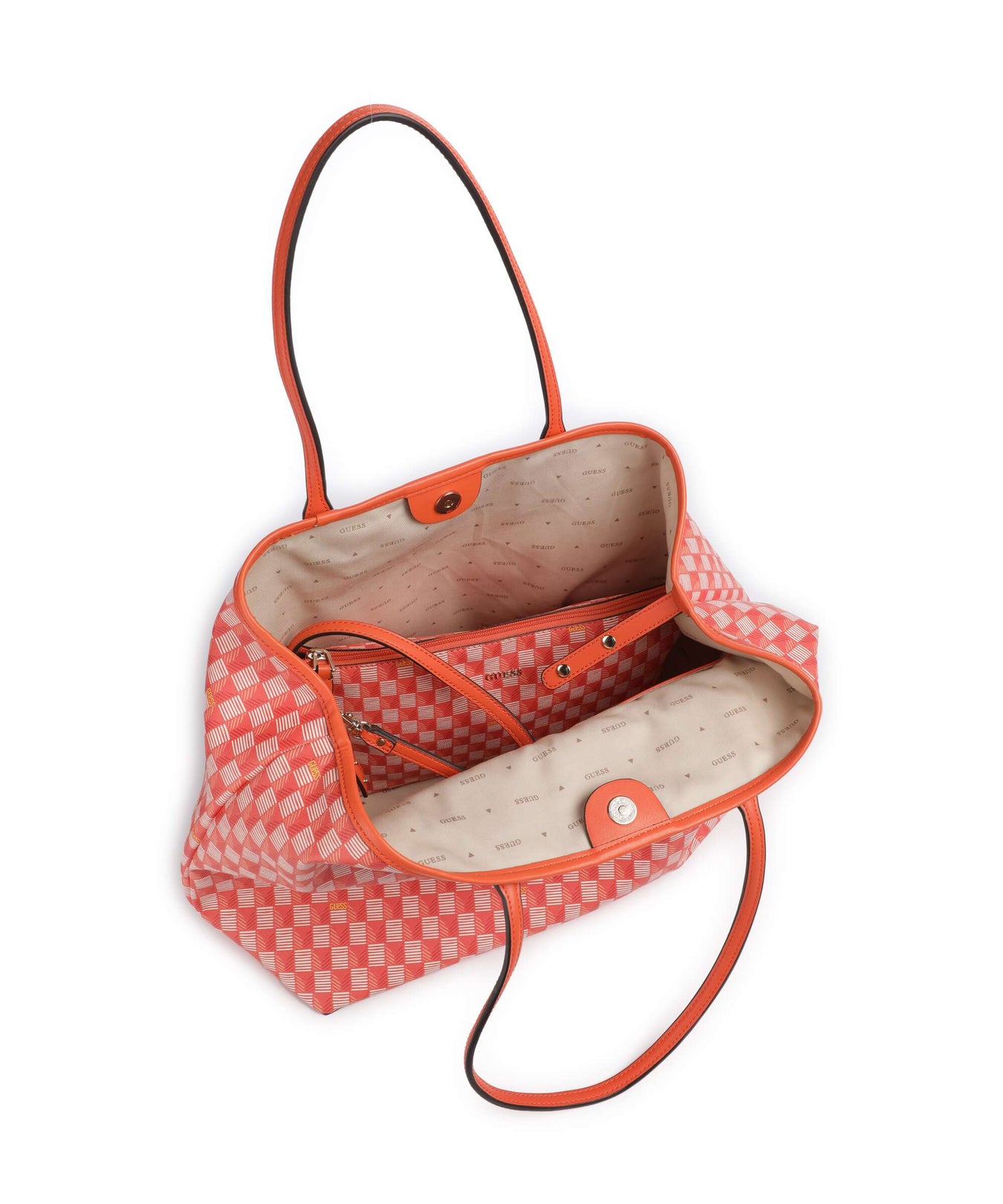 Guess G Wave Large Tote bag orange logo