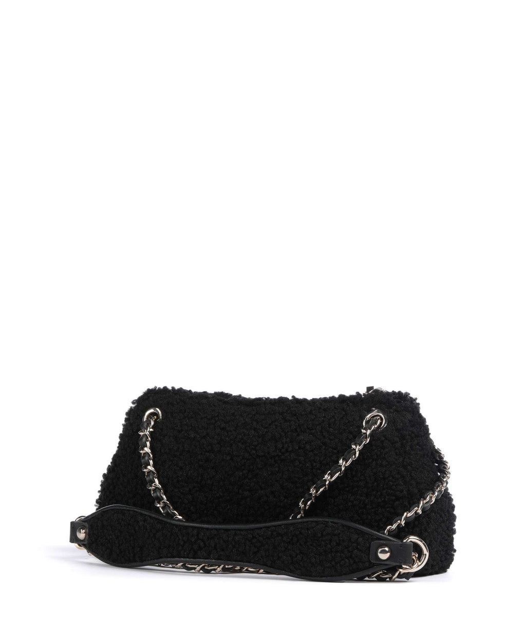 Guess Aslia Shearling Shoulder bag black