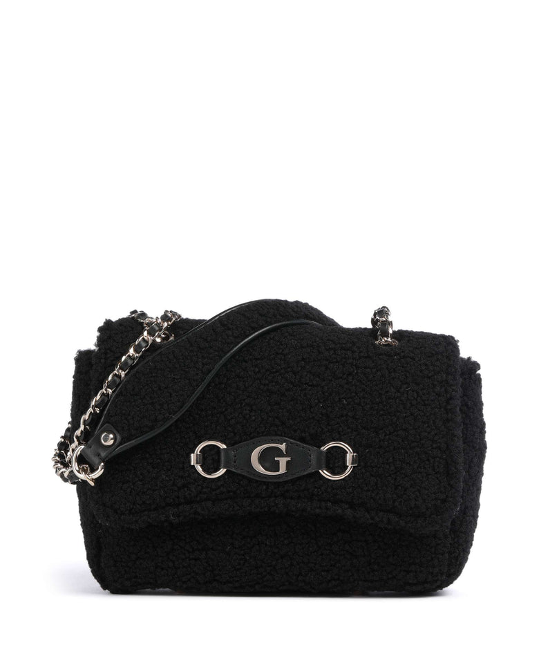 Guess Aslia Shearling Shoulder bag black