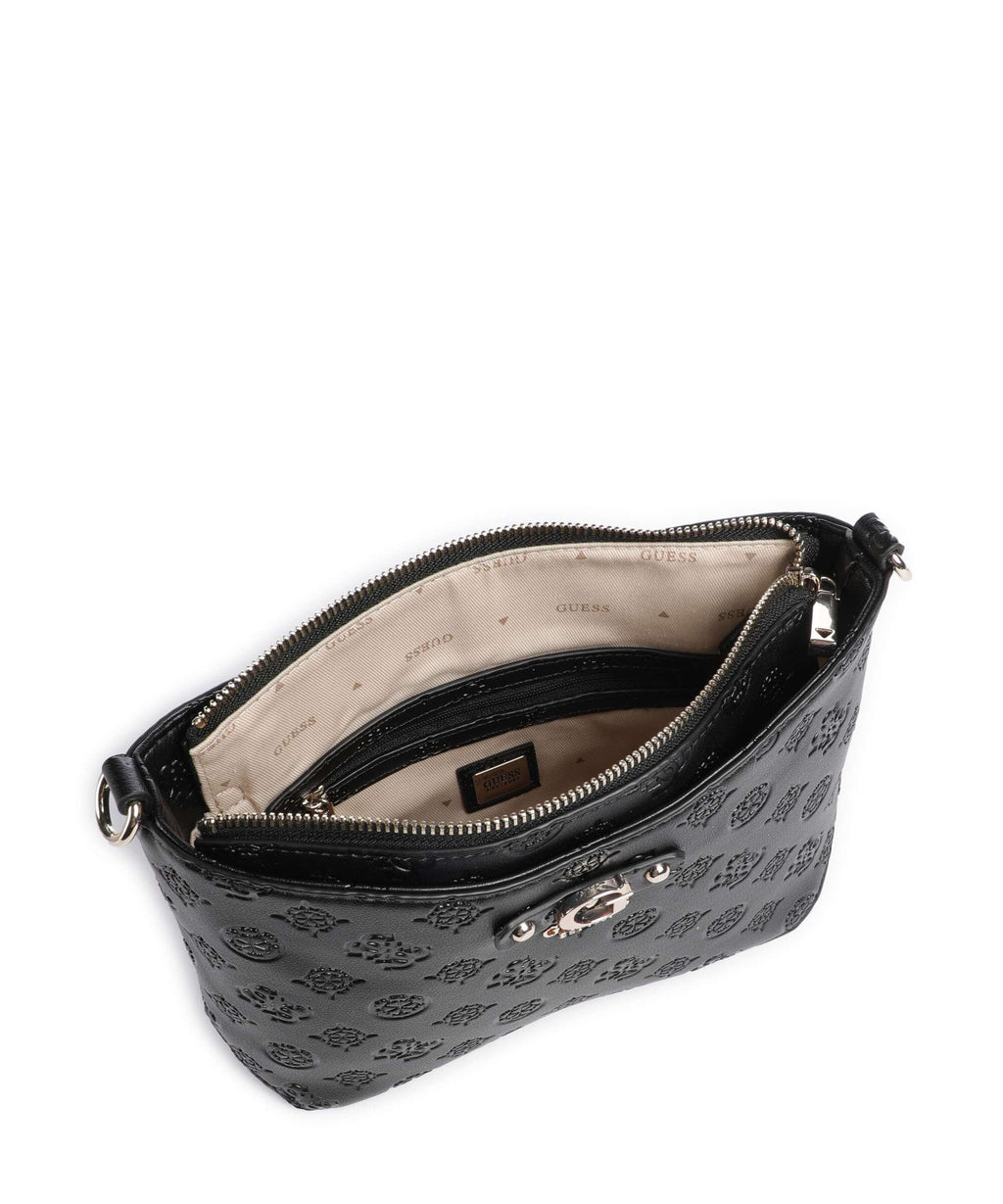 Guess Gerty Peony Crossbody bag black