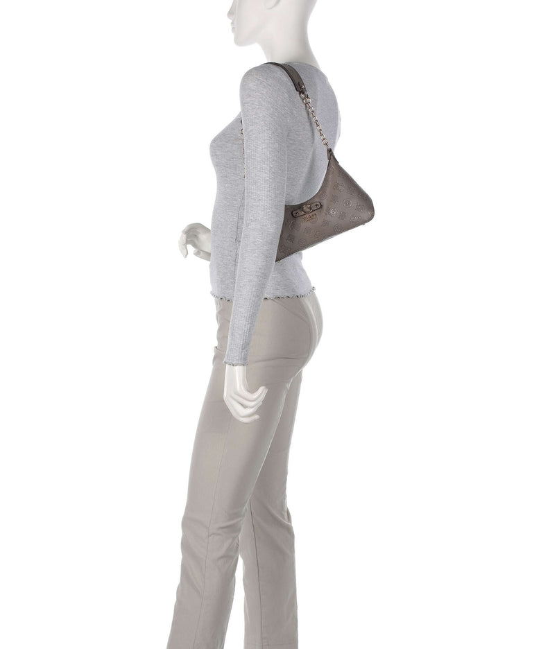 Guess Gerty Peony Shoulder bag dark taupe