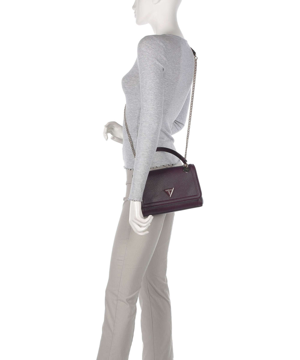 Guess Noelle Shoulder bag aubergine