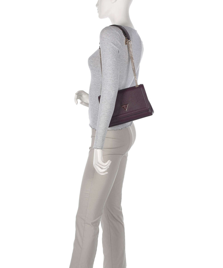 Guess Noelle Shoulder bag aubergine