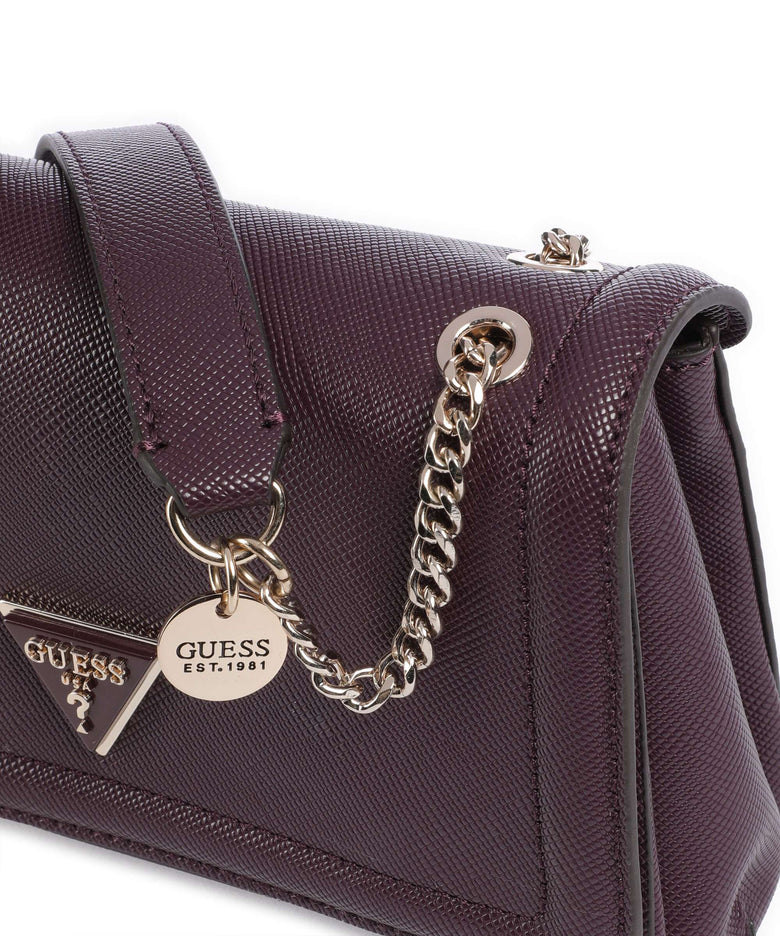 Guess Noelle Shoulder bag aubergine