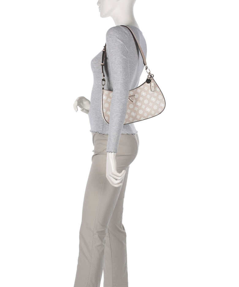 Guess Noelle Printed Peony Shoulder bag sand logo