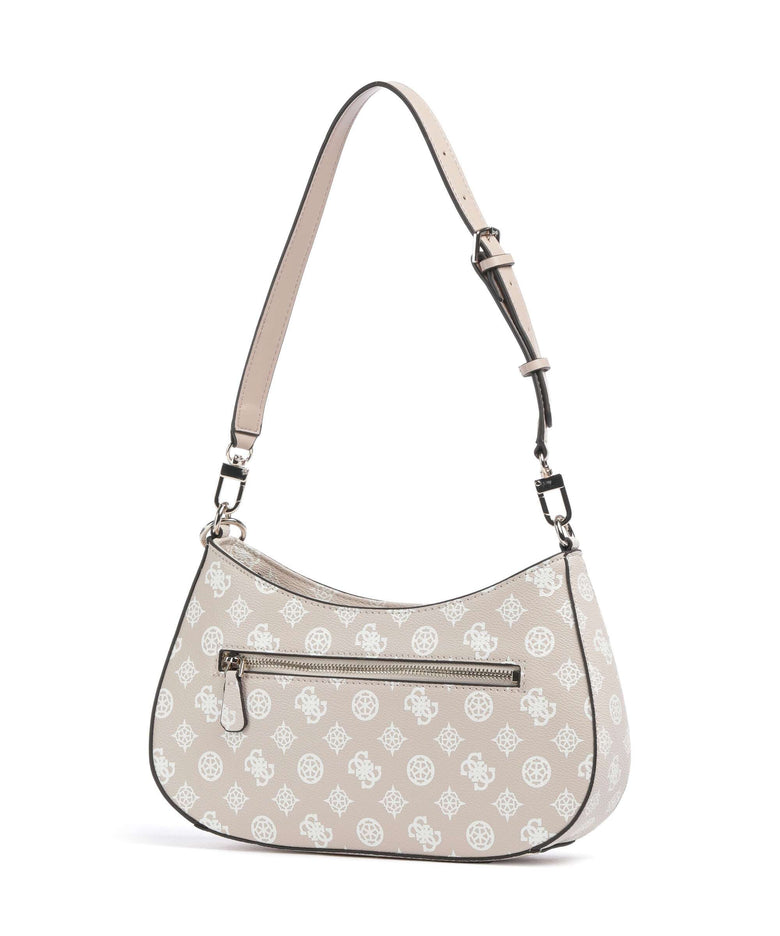 Guess Noelle Printed Peony Shoulder bag sand logo