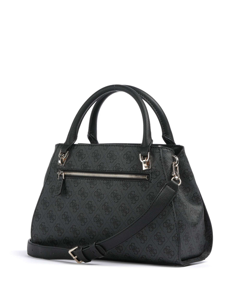Guess Noelle 4G Basique Logo Handbag coal logo