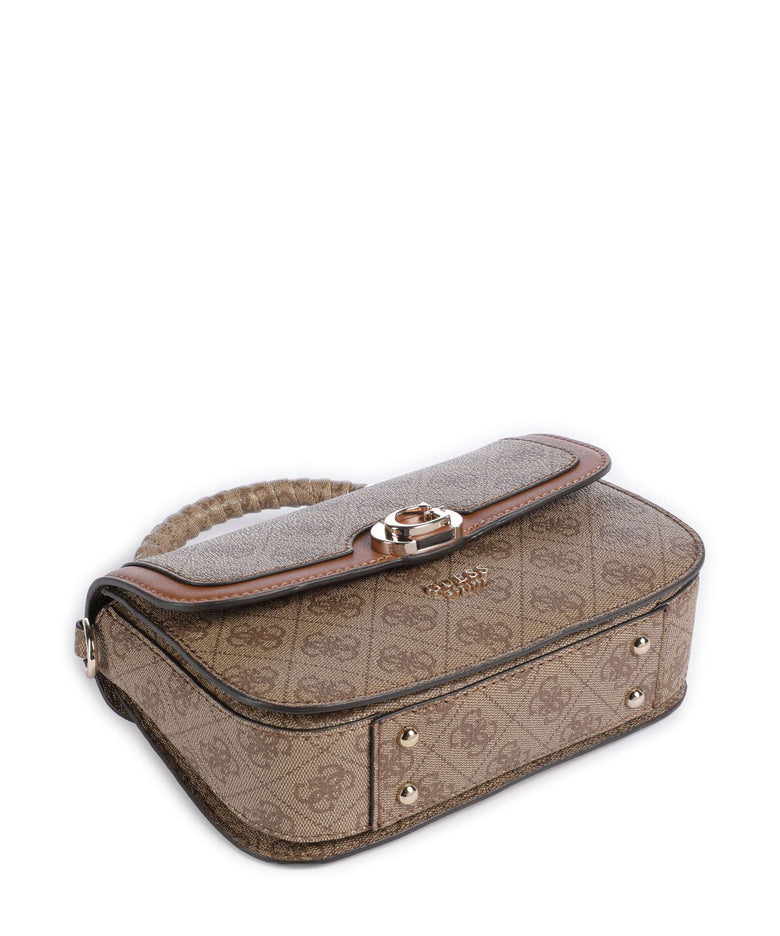 Guess Orlina 4G Logo Crossbody bag latte logo/brown