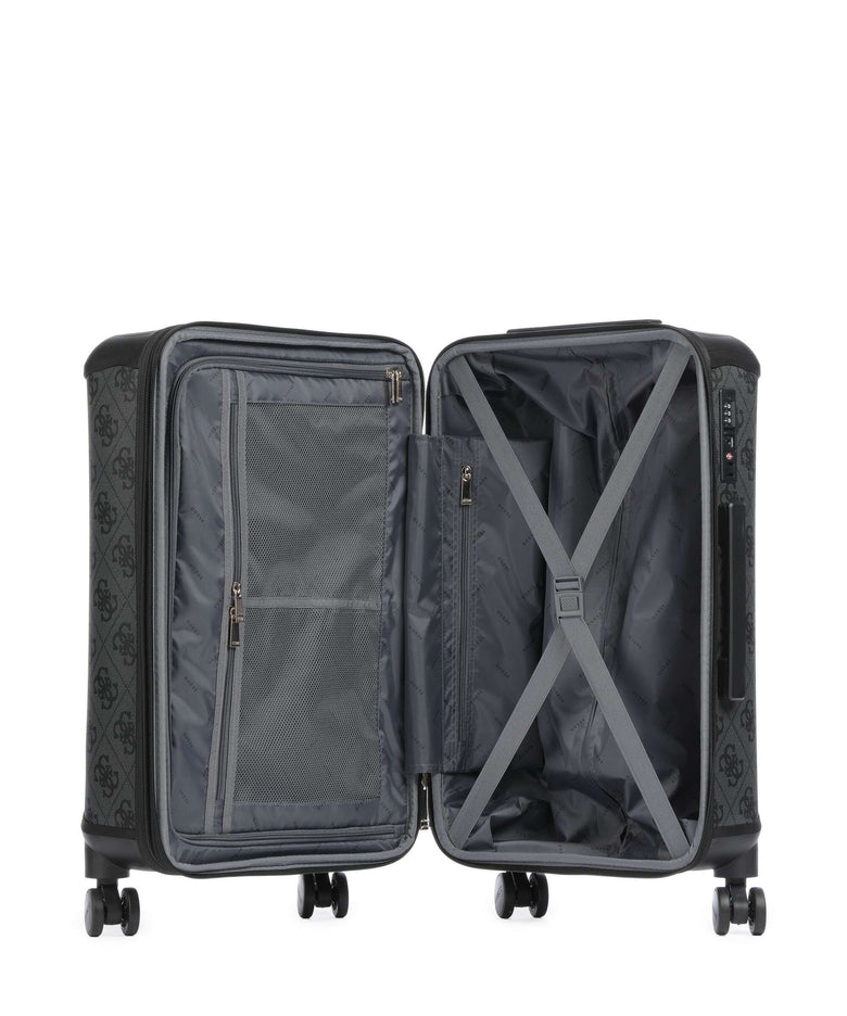 Guess Berta Maxi 4G Spinner (4 wheels) coal logo