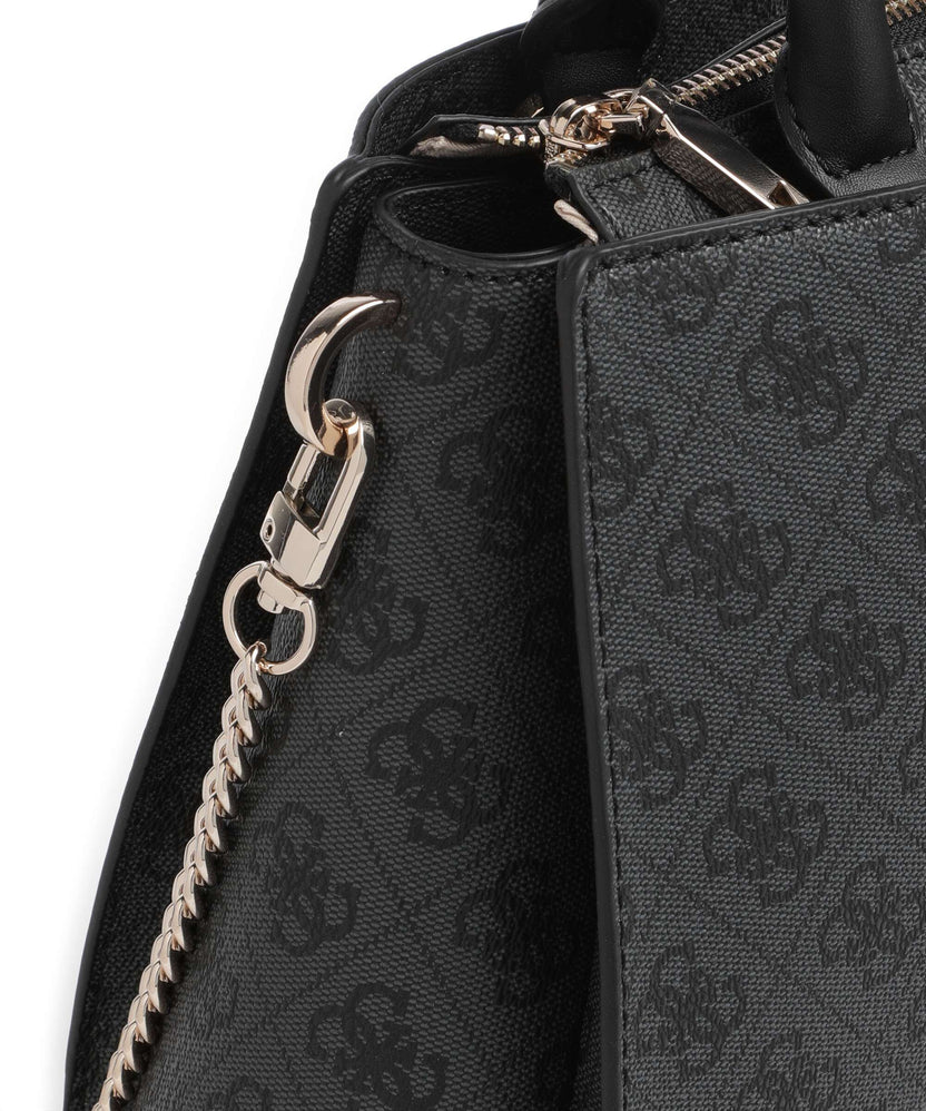 Guess Zamira Handbag coal logo