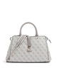 Guess Zamira Handtas dark taupe logo