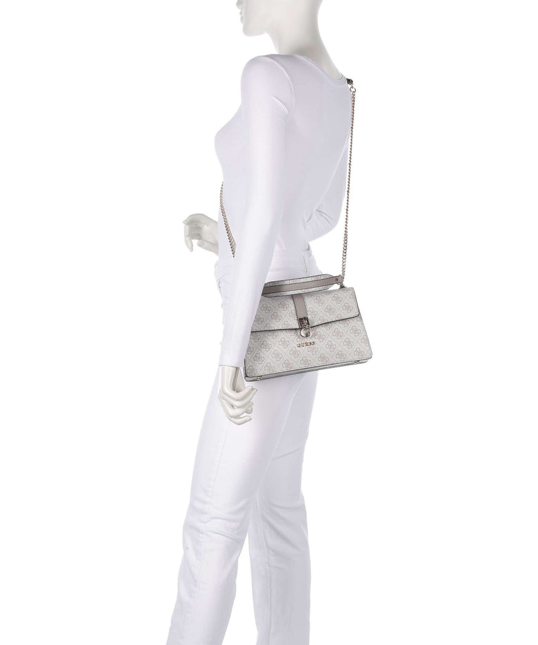 Guess Zamira Shoulder bag dark taupe logo