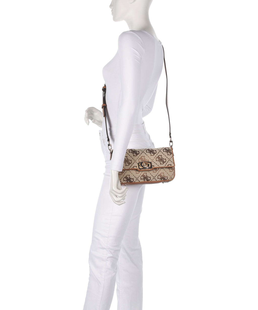 Guess Circe Shoulder bag latte logo