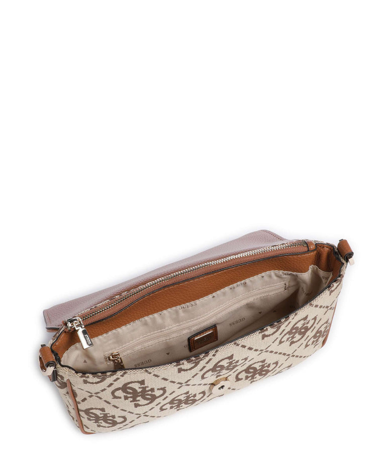 Guess Circe Shoulder bag latte logo
