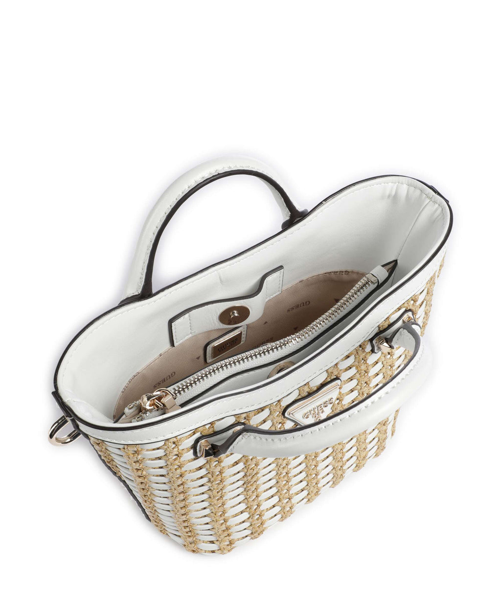 Guess Atalia Mini Crossbody bag natural/white