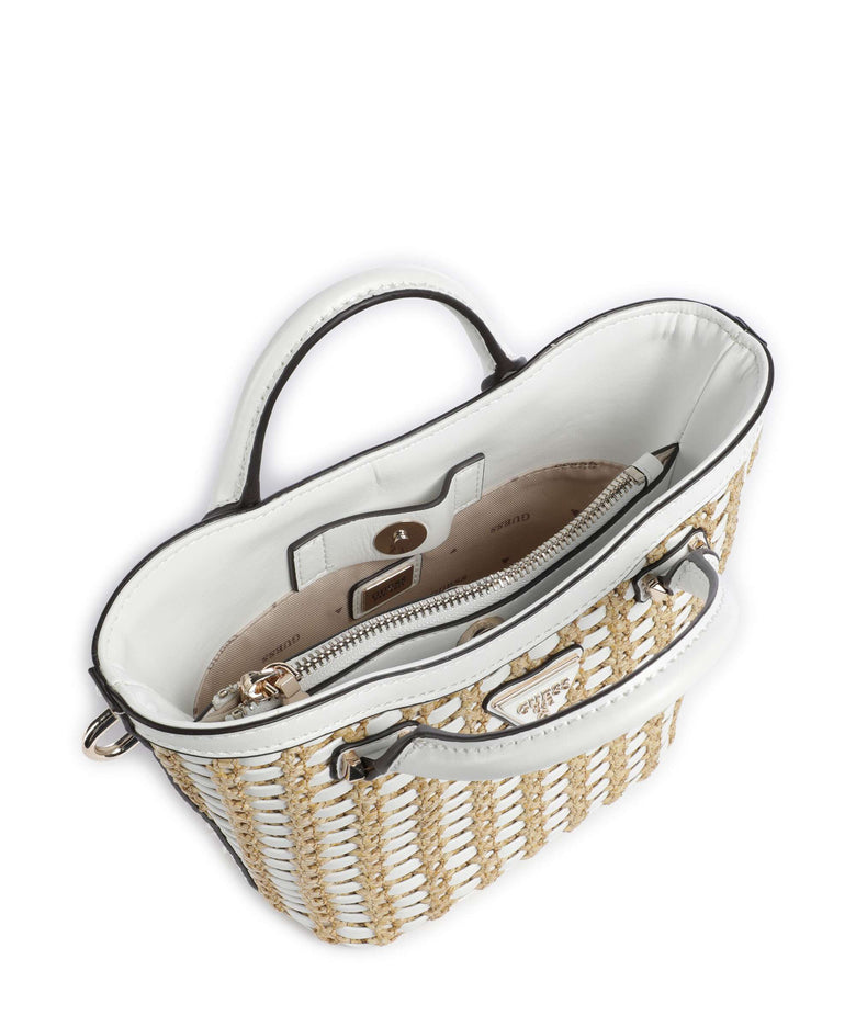 Guess Atalia Mini Crossbody bag natural/white